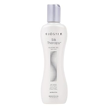 BioSilk Silk Therapy Glazing Gel, Light-Hold Styling Gel For Shine Without Stickiness, Sulfate, Paraben, Cruelty-Free, 7 Oz