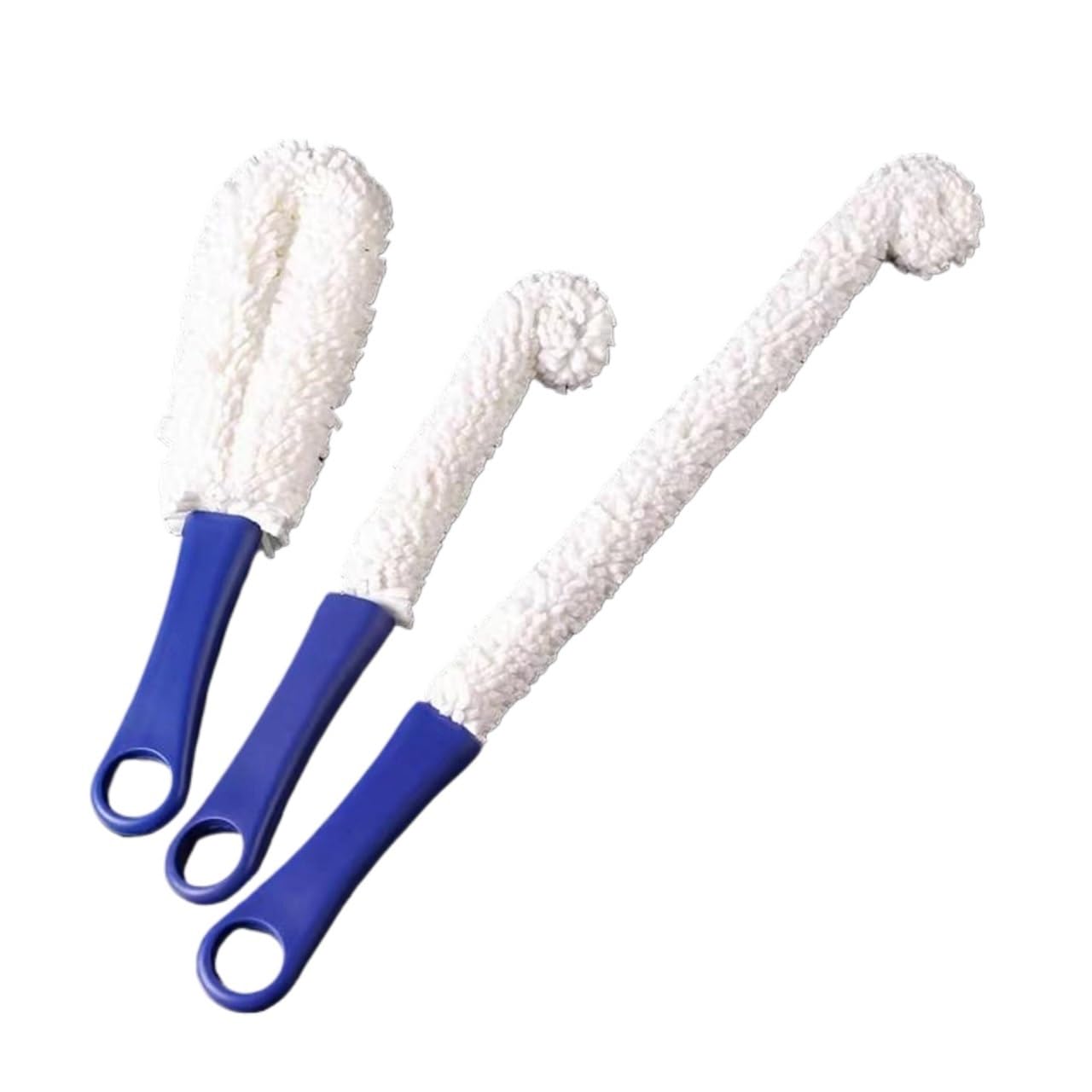 Scovolino per Bottiglie Bacchetta in schiuma antiscivolo con manico flessibile in spugna for bottiglie, accessorio for la pulizia della cucina tazza(3PCS Color 05)