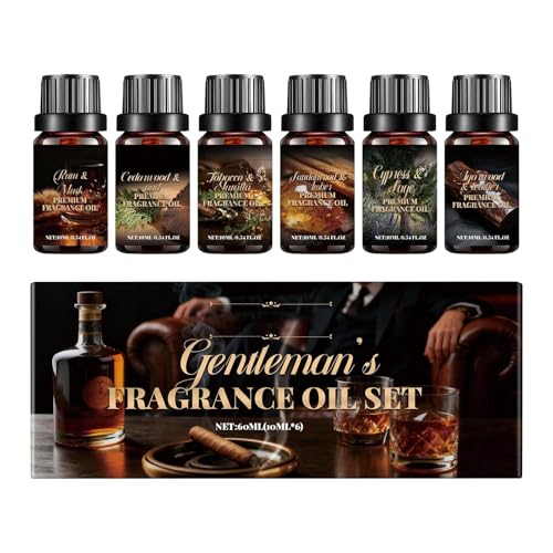 Æceite Aromático - Set 6 Fragancias Difusor | Esencias Aromáticas | Aromaterapia Duración Prolongada Para Humidificador, Velas Artesanales, Jabón, Champú Cabello, Baño, Hogar