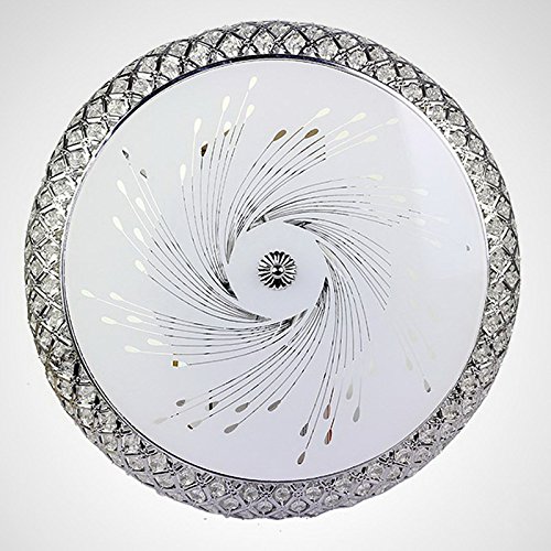 Luminaires de plafond salon en cristal argenté chic et moderne