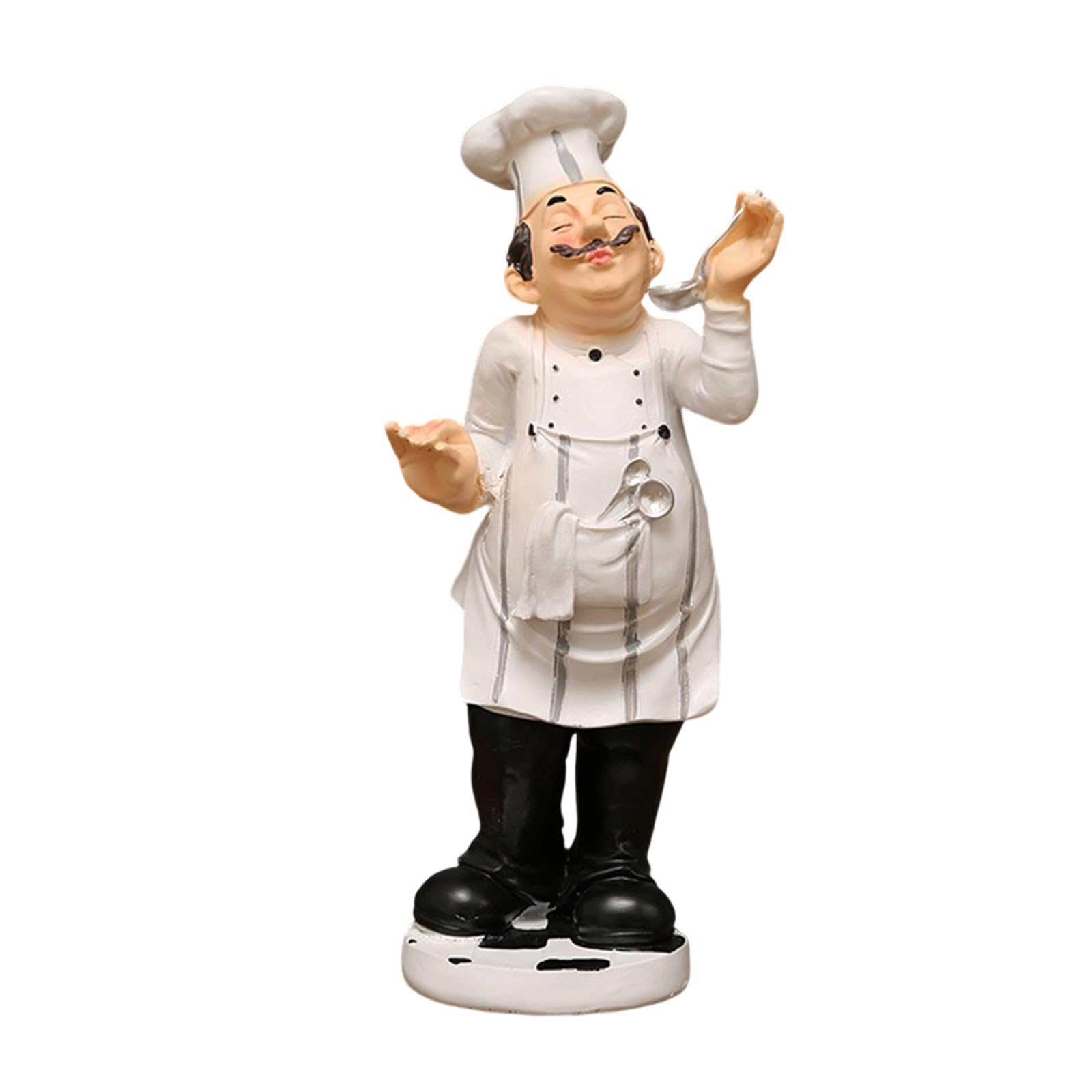 hogtnd Funny Chefs Resin Figurine Chef and Craft Statue for Countertops, Cabinets, Cupboard Decor, Collectible Ornament, Gift, Resin Figurine