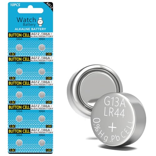 10pcs LR43 Coin Batteries 1.5V AG12 Button Battery L1142 SR43 Cell Battery SR43 260 Alkaline Button Cell Batteries for Watch Toys