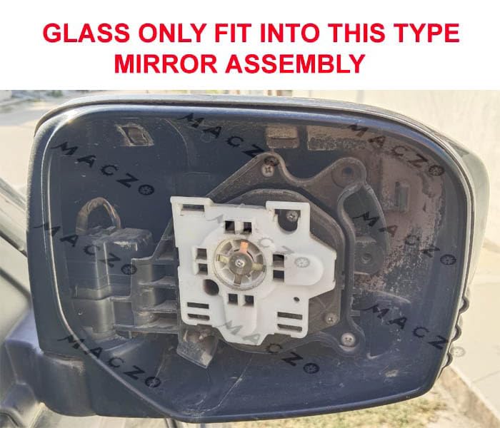 Image of MACZO - orvm Right Side Rear View Mirror Glass Tukdi Sub Mirror Plate Mitshubishi Pajero Sport Type-1 Model