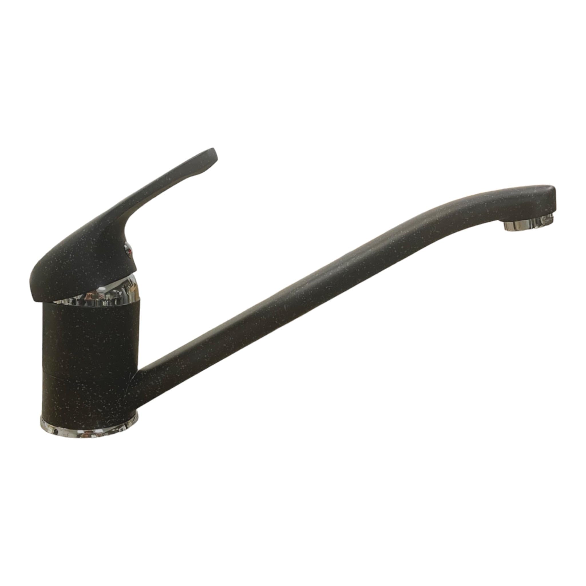Rubinetto Miscelatore Effetto Granito Nero Opaco in Ottone Pesante – Design Moderno, Eleganza e Resistenza per Cucina e Bagno