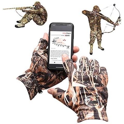 DecoyPro Thin Hunting Gloves for Men, Mens Camo Gloves for Men, Turkey Hunting Gear for Men, Hunting Equipment, Hunting Accessories for Men, Duck Hunting Gloves, Camo Glove Men Hunting L-XL Cover