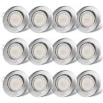 cloksh – LED Einbaustrahler 230V Flach Dimmbar LED Spots 6W IP44 Bad 