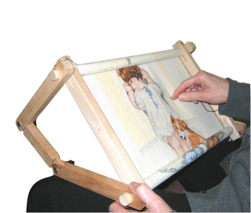 FA Edmunds Adjustable Hands Free Stitch and Scroll Lap Table Frame - 9 x 18