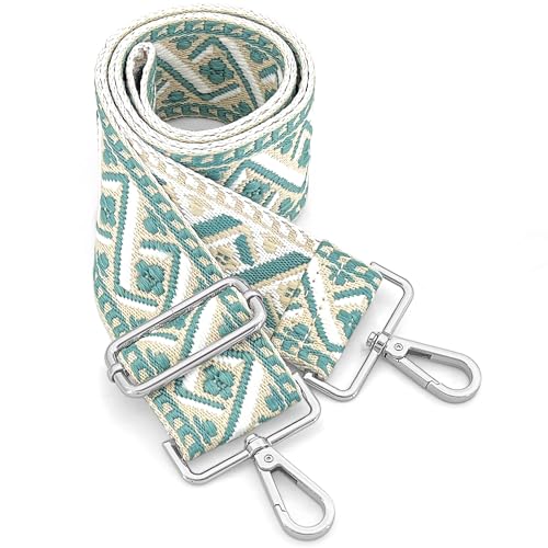Image of Silvery Purse Straps Replacement Crossbody - Guitar Strap for Purse Crossbody