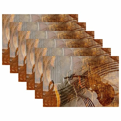 Sets de table en forme de violon vintage pour sublimer vos dîners rétro