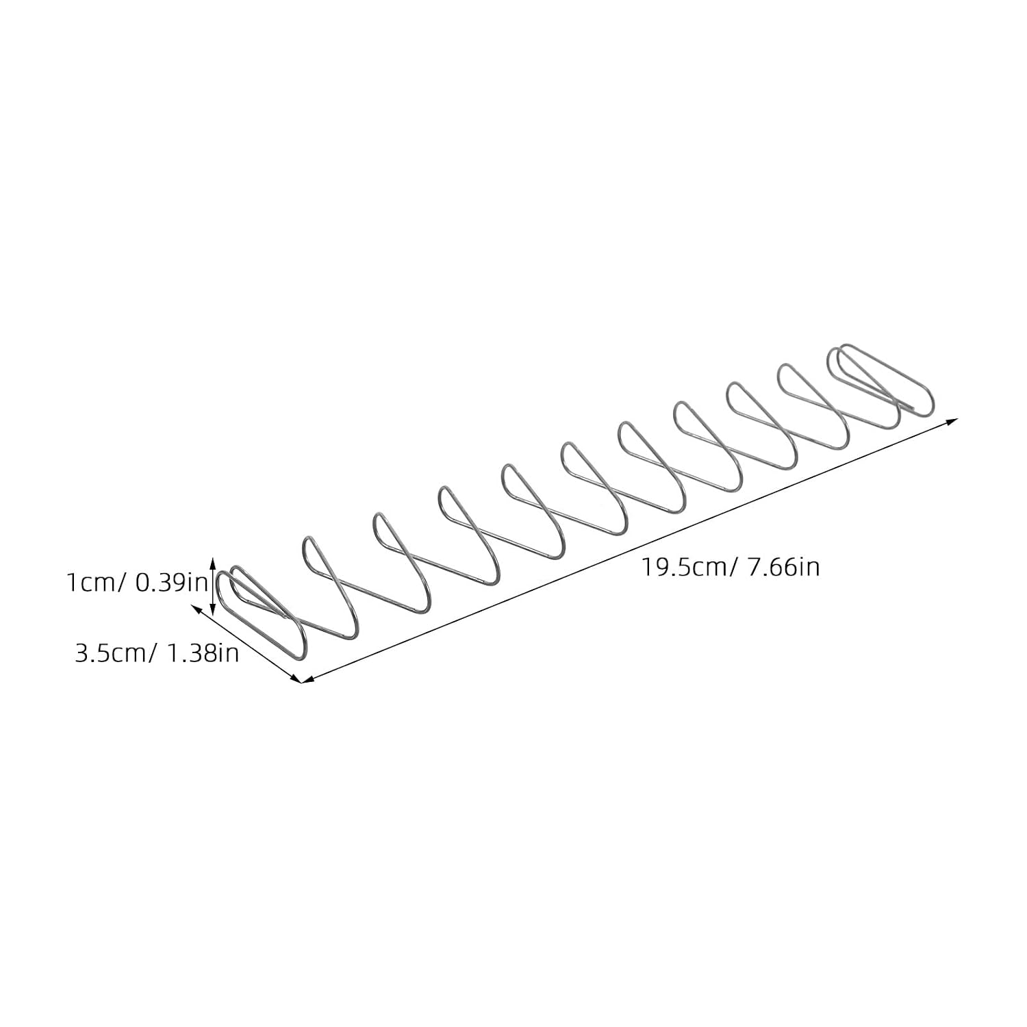 2pcs Trapezoidal Flat Compression Springs - High Strength Flat Wire Springs for Mechanical Applications and Machinery Spare Parts