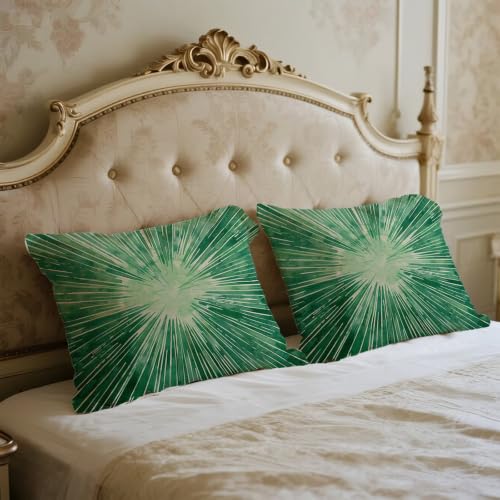 Coussin extérieur imperméable vert avec fermeture éclair invisible - 5