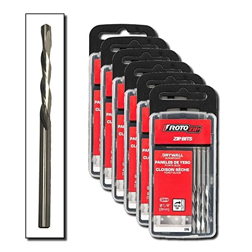 RotoZip 1/8'' Guide Point Drywall Router Bits for Cutout Tools (48-Pack)