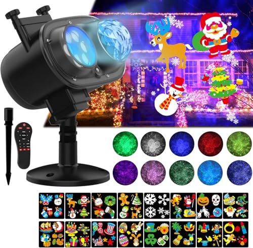 Lamrus Christmas Projector Lights Outdoor cover