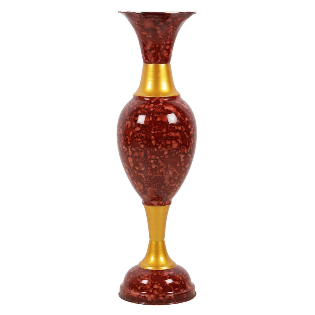 AdiCollar Flower Vase Big Size for Living Room Corner - 25 Inches Long - Cherry Texture -Pack of 1