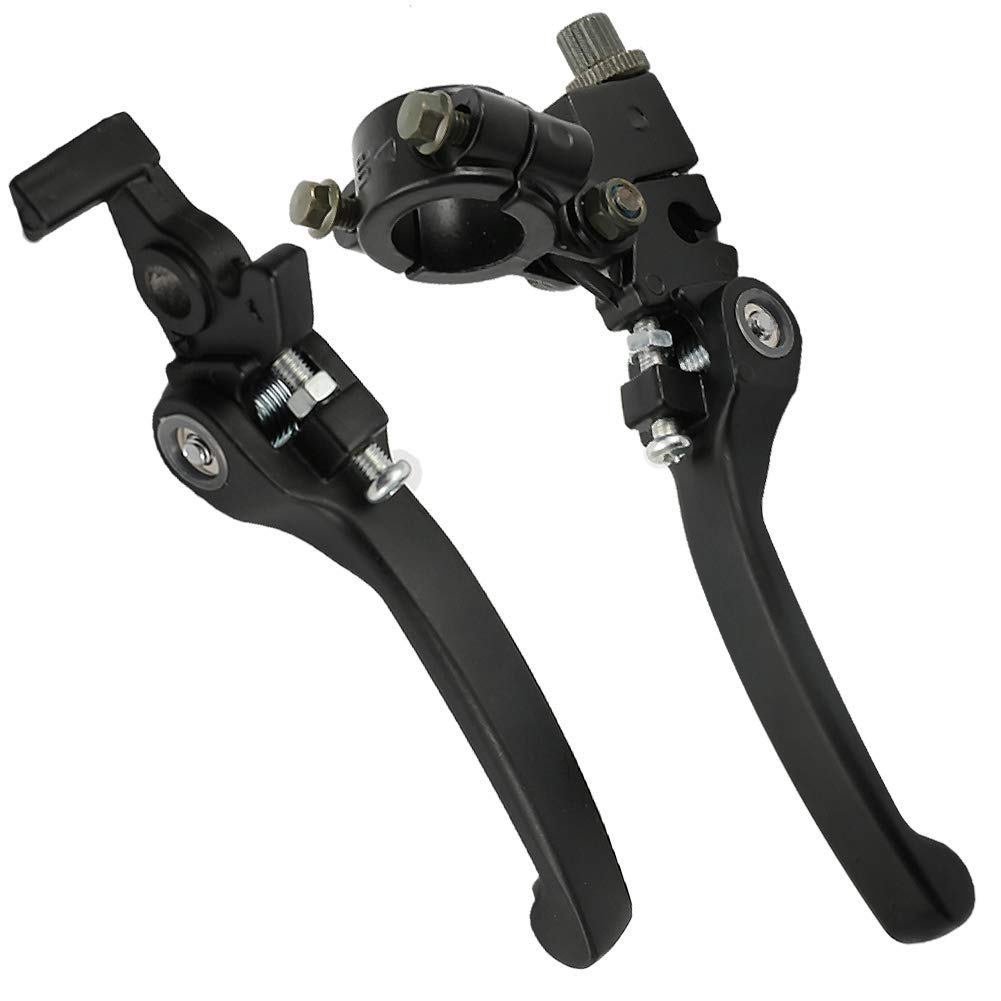 22mm 7/8" Leva Freno Frizione Set, Leva Frizione Pit Bike, Leva Frizione Pieghevole con Leva Freno Posatoio, Leva Freno Pit Bike per CRF IRBIS Apollo Xmotos KAYO BSE Pit Dirt Bike