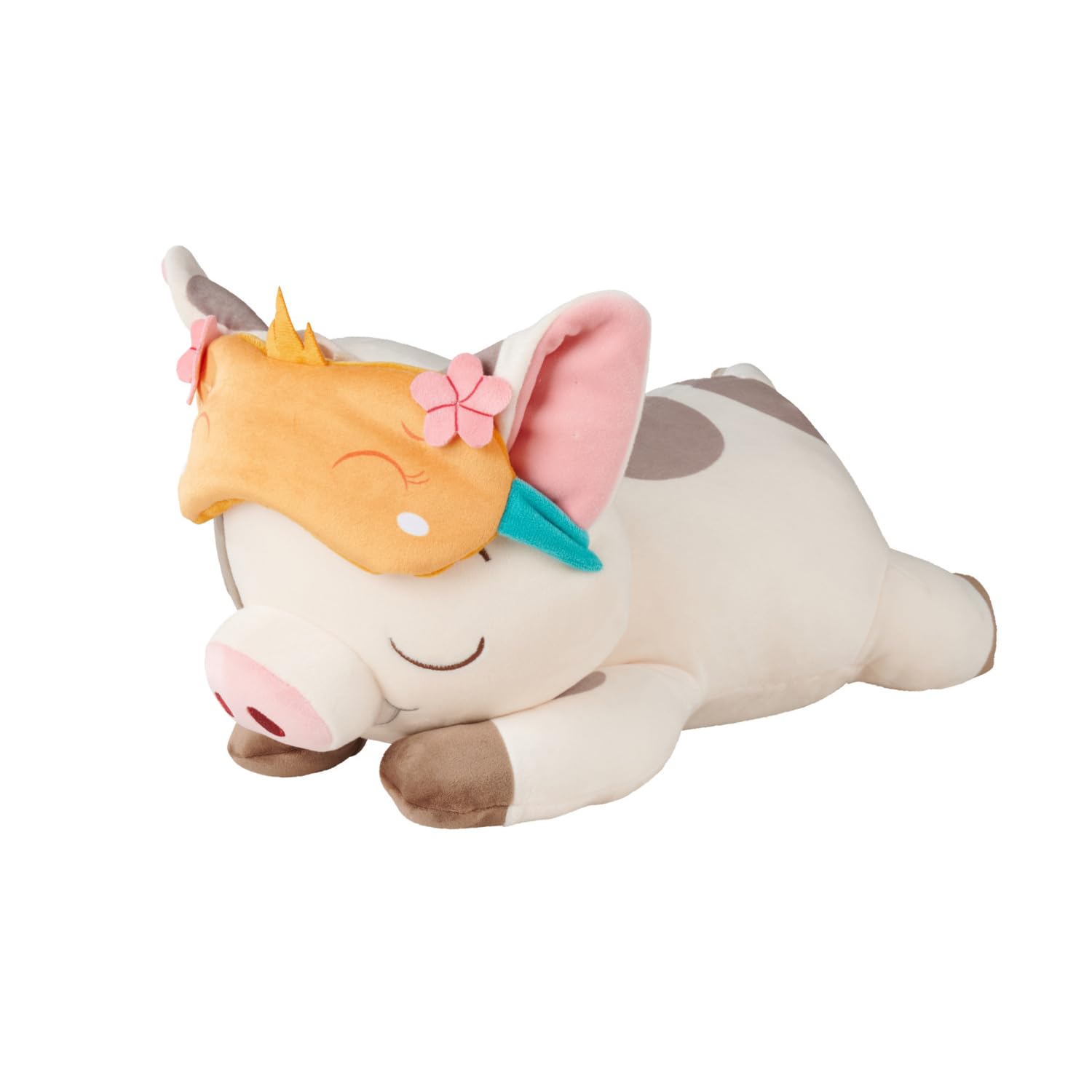 Simba Oficjalny pluszak Disney Snuglets Wellbeing Pua 40 cm – miękka pluszowa maseczka do spania waży 1500 g