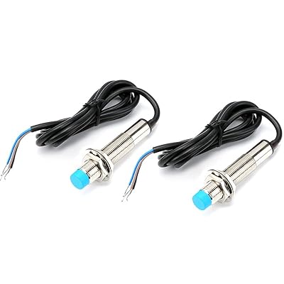JESSINIE 2PCS M12 Inductive Proximity Sensor Switch, NPN NO DC6-36V 4mm Detection...