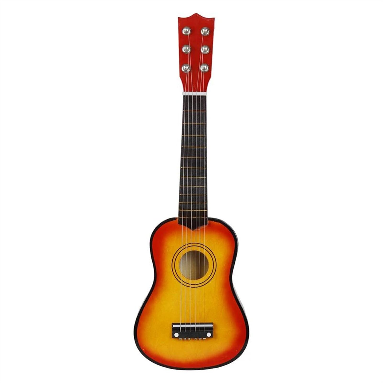 Ukulele Instrumentów Muzycznych 21-calowa Lipa Ukulele 6 Strun Mała Gitara Akustyczna Basowa Instrumenty Ukulele Z Kostkami (Color : B)