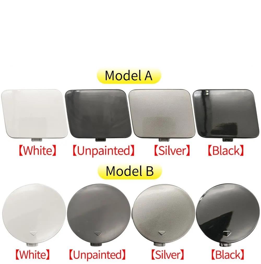 per B&MW F34 MCar Paraurti Anteriore Gancio Traino Tappo Copertura Nero per B&MW Serie 3 320 328 330 335i GT 2013-2020 51118061552 51117371845 Copertura per Gancio Traino(Model A White)