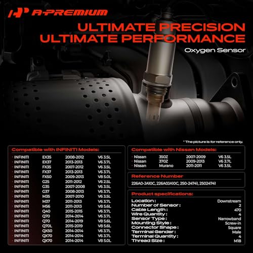 A-Premium Downstream O2 Oxygen Sensor Compatible with Nissan, Infiniti by A-Premium - Image 2
