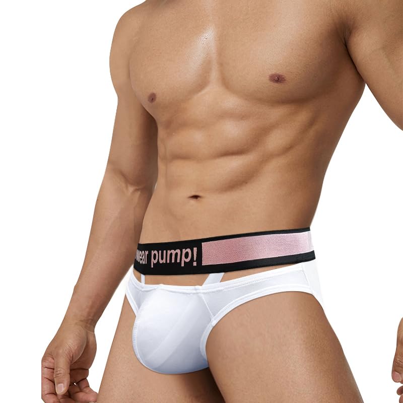 Meshal Modal Bikini Underwear Sexy Hollow Out Low Rise Men's Briefs Pack