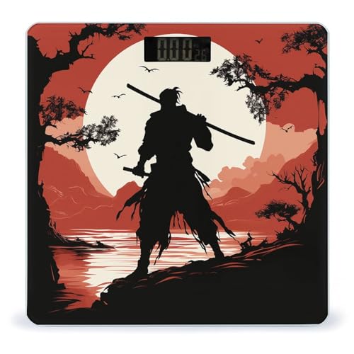 Báscula Digital de Baño BWQJKUO Samurai 400lb LCD miniatura 1