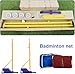 Outdoor Volleyball and Badminton 2 in 1 Net Set for Outdoor Backyard,Volleyball Pole with Badminton Net Adjustable 4 Heights of 5.11Ft-6.6Ft for Men Women Adult Youth