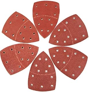 60PCS Sanding Sheets, Mouse Sander Pads Fit for Bosch Multi-Sander PSM 100A, PSM 200 AES, PSM 18 and All Oscillating Multi-Tool, 10Pcs Each Assorted 40/60/80/120/180/240 Grits