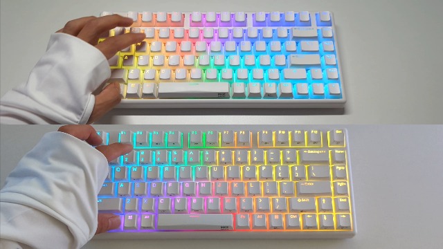 Amazon | NiZキーボード Micro84-3M-RGB 【バックライト付き