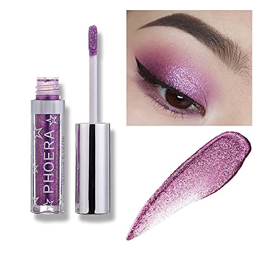 Glitter Eyeshadow，Makeup For Eyes Liquid Shimmer Sparkle Glow Light Colors Pencil Stick Shiny Long Lasting Waterproof Shining Eye Shadow Sets Metallic Pigments Metals Gloss Sparkling Pen Kit (A105)