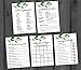 250 Greenery Baby Shower Games (Set of 5 Fun Activities for 50 Guests) Trivia, Who Knows Mommy Best, Who Said It?, Gift Bingo, Predictions and Advice, Unisex Gender Neutral Boy or Girl Eucalyptus Sage