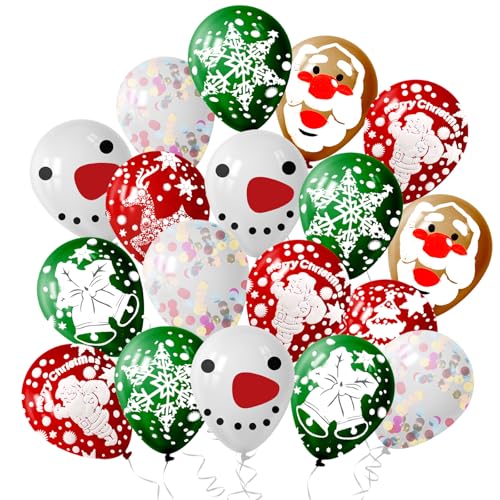 WELANE - WELANE Christmas Balloons Decorations, 50 PCS Christmas Party Balloon for Birthday, New Year (Bulk)