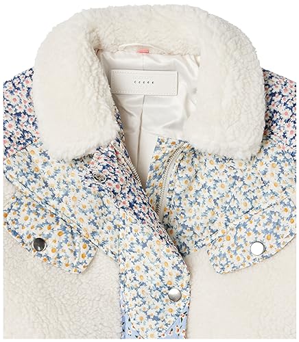 [BLANKNYC] girls Girls Quilted Sherpa Floral Jacket2