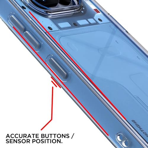Image of Amazon Basics Back Cover for Nothing Phone 4a 5G PC + TPU Clear Transparent Raised Edges Shockproof Protective Phone Bumper Case (Transparent)