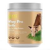 Ancient Nutrition Grass-Fed Whey Protein, Vanilla Flavor — 20g of Protein Per Serving — Non-GMO, No Gluten, Growth Hormones, Antibiotics, Pesticides, or Fillers