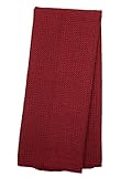 Eurow Microfiber Waffle Weave Kitchen Towel (3-Pack, Burgundy)