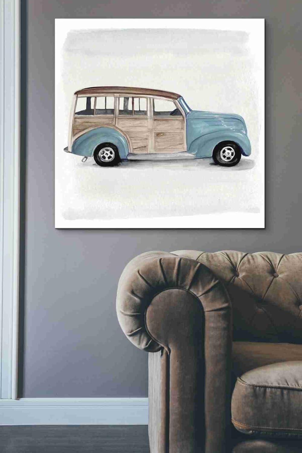 Epic Graffiti 'Classic Autos IV' by Jennifer Paxton Canvas Wall Art, 37"x37"