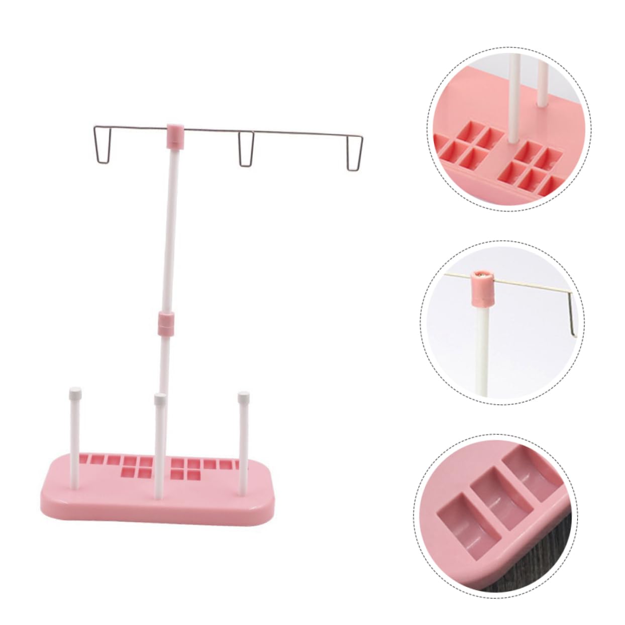 5 Pezzi Accessori per Macchine da Cucire Domestiche Supporto per Filo Ad ASSE Supporto per Macchina Overlock Supporto Bobine per Macchine da Cucire Bobine di Plastica E