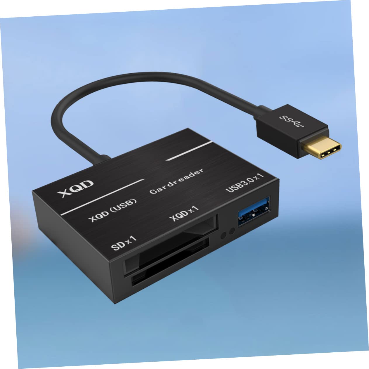 OSALADI 2piezas Lector De Tarjetas USB Tipo-c Adaptador De Compatible con para Fotografías y Videos Negro