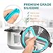 Silicone Sealing Ring, 3Pack,Sky Blue & Cherry Red & Transparent White, Fit for Instant Pot 5/6 Quart Models, (Duo ,Lux ,Duo Plus ,Ultra , Viva )Fit for 5qt / 6qt, Dishwasher Safe.