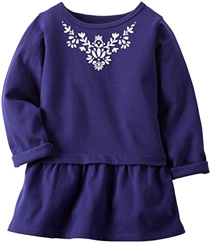 Tunique Carter's bébé fille 12 mois violette et blanche pour toutes les sorties