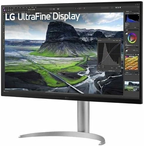 LG 32BQ85U-W 32" UHD Monitor, 3840 x 2160 Nano IPS, HDMI 2.0 (2), Display Port, USB 3.0 (2 Down 1 UP), USB Type-C, DisplayHDR™ 400, TILT, Height Pivot, SPK