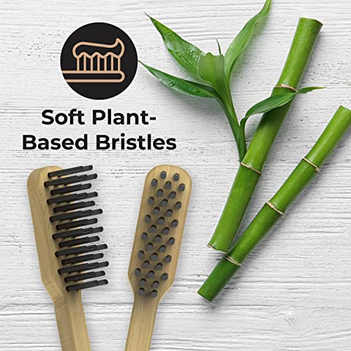 Reach Clean World Natural Bamboo Toothbrush, Soft Plant-Based Bristles, Fsc Certified Bamboo And Paperboard, Recyclable Packaging, 3 Count #TOP2
