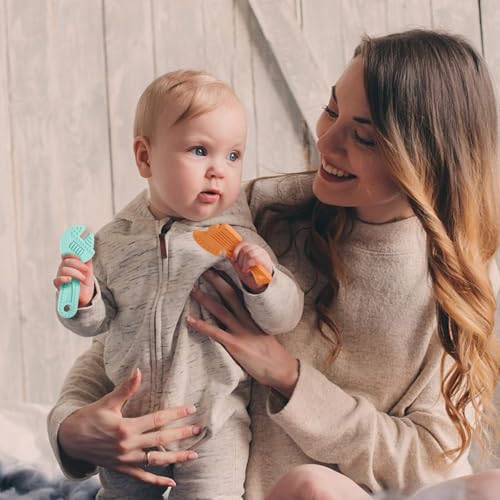 Image of TYRY.HU Baby Teething Toys for Babies, Baby Teether Toys, BPA Free Silicone Baby Molar Teether Chew Toys, Hammer Wrench Spanner Pliers for Boys Girls, Soft-Textured, Easy to Hold & Clean, 4 Packs