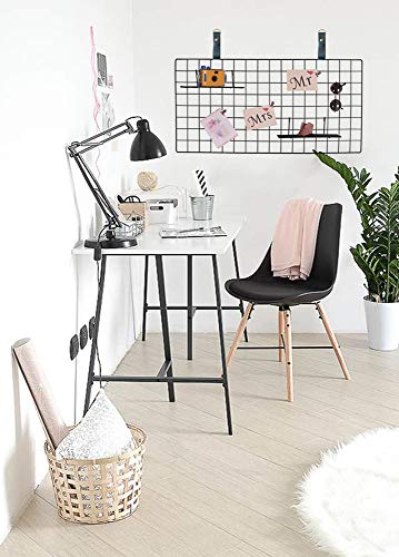 Wandrooster zwart, wanddecoratie, multifunctionele rasterwand, doe-het-zelf ijzeren rooster voor fotowand, decoratie… - Afbeelding 6