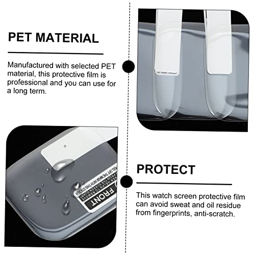 Veemoon 4piezas Películas Protectoras De Pantalla Para Smartwatch Compatible Con Series Film Pet Transparente Alta Definición y Resistente Arañazos Fácil Instalación Sin Burbujas - imagen 4