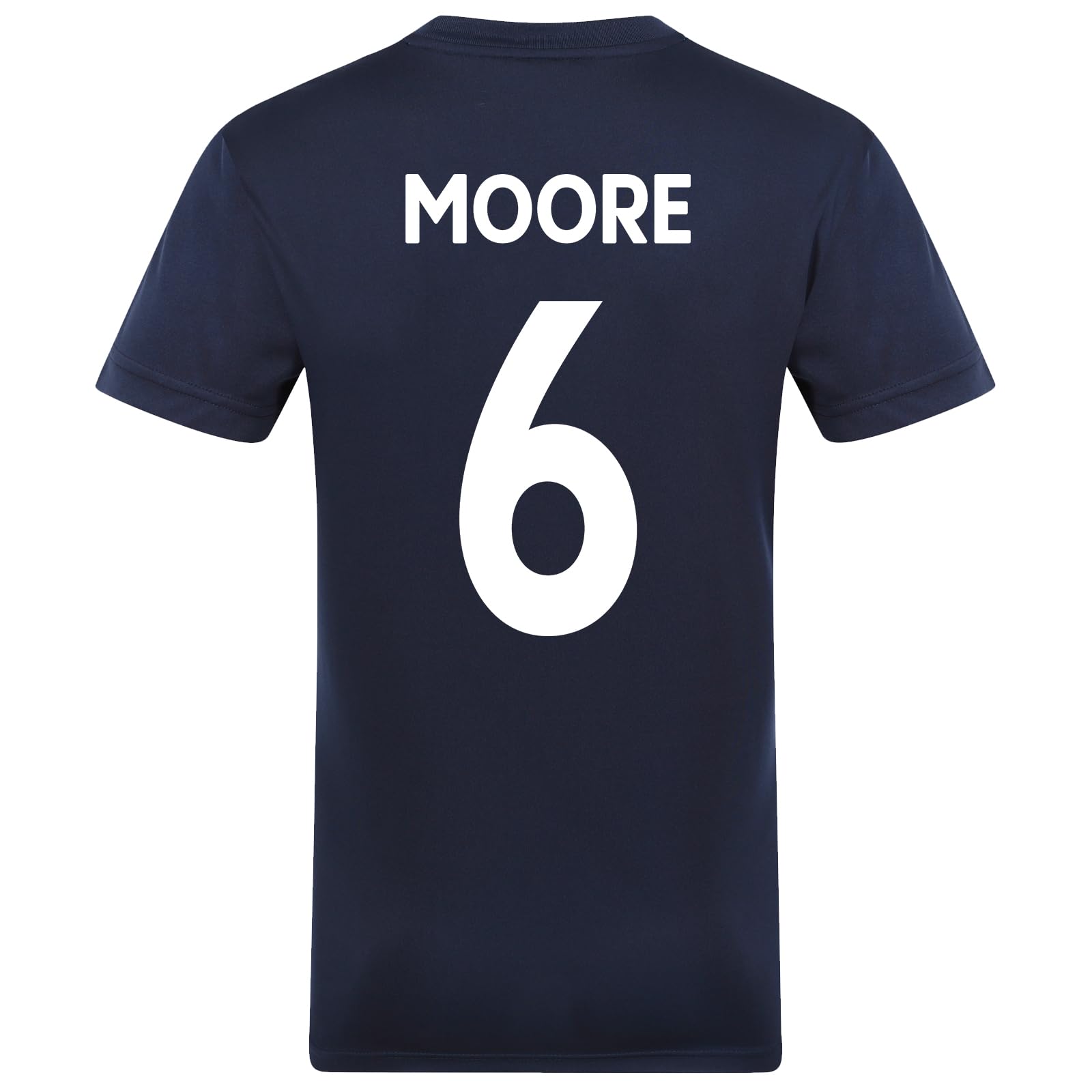 West Ham United FC Mens Moore 6 Poly T-Shirt Navy Small