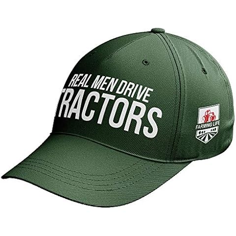 Funny Farming Baseball Cap - Real Men Drive Tractors Cover