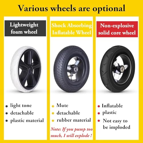 HARIPYER Einkaufstrolley, Einkaufswagen mit Rädern, faltbar, Aluminiumlegierung, mit 180 ° drehbarem Griff, Einkaufs-Handkarre – Bild 6