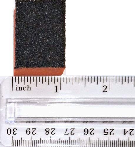 PrettyClaw | 40pc Disposable Nail Buffer Blocks 80/80 Black Grit Orange Buffing Blocks Nail Sanding Block 2 Sided Mini Nail Buffing Squares